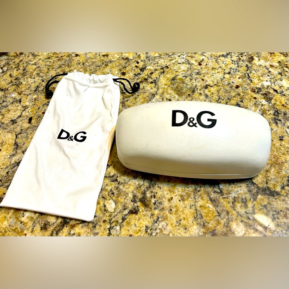 Dolce & Gabbana Hard Sunglass Case w/ D & G Pouch.